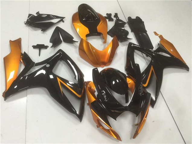 GSXR 600 / 750 K6 06-07 Motorrad Verkleidung - Schwarz Orange GSXR 600 / 750 K6 06-07 Motorrad Verkleidung - Schwarz Orange