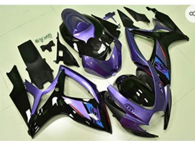 GSXR 600 / 750 K6 06-07 Motorrad Verkleidungen - Lila Schwarz