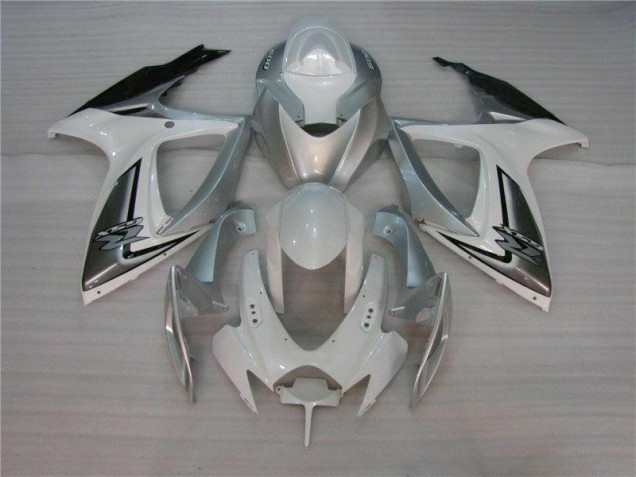 GSXR 600 / 750 K6 06-07 Motorrad Verkleidungen - Weiß Silber GSXR 600 / 750 K6 06-07 Motorrad Verkleidungen - Weiß Silber