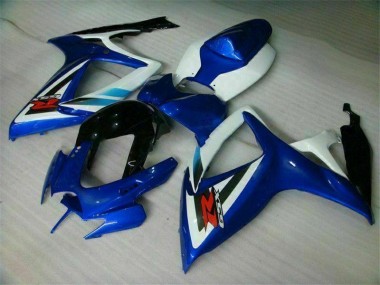 GSXR 600 / 750 K6 06-07 Motorrad Vollverkleidung - Blau Weiß