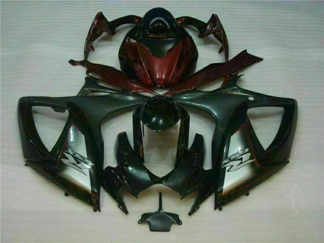 GSXR 600 / 750 K6 06-07 Motorrad Verkleidung - Schwarz Rot GSXR 600 / 750 K6 06-07 Motorrad Verkleidung - Schwarz Rot