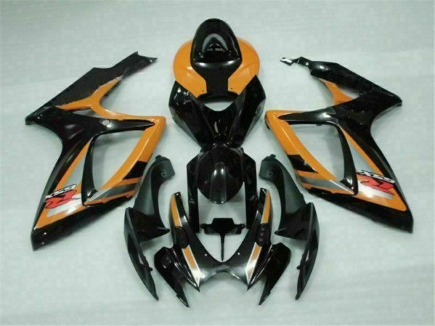 GSXR 600 / 750 K6 06-07 Motorrad Verkleidungen - Schwarz Orange GSXR 600 / 750 K6 06-07 Motorrad Verkleidungen - Schwarz Orange