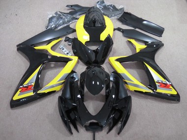 GSXR 600 K6 06-07 Motorrad Verkleidungen - Schwarz Gelb