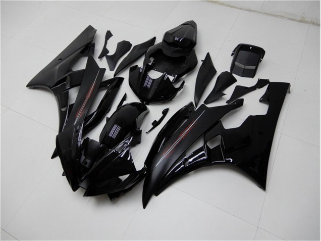R6 06-07 Motorrad Verkleidungen - Matt schwarz Glänzend R6 06-07 Motorrad Verkleidungen - Matt schwarz Glänzend