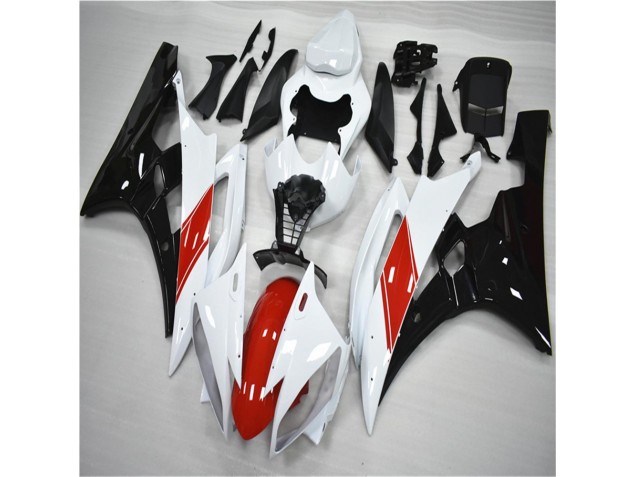 R6 06-07 Motorrad Verkleidungen - Rot Weiß Schwarz R6 06-07 Motorrad Verkleidungen - Rot Weiß Schwarz