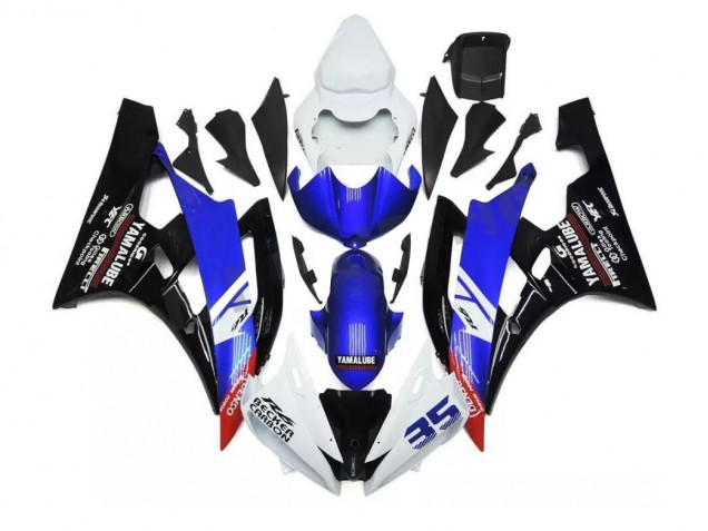 R6 06-07 Motorrad Verkleidung - Blau Weiß R6 06-07 Motorrad Verkleidung - Blau Weiß