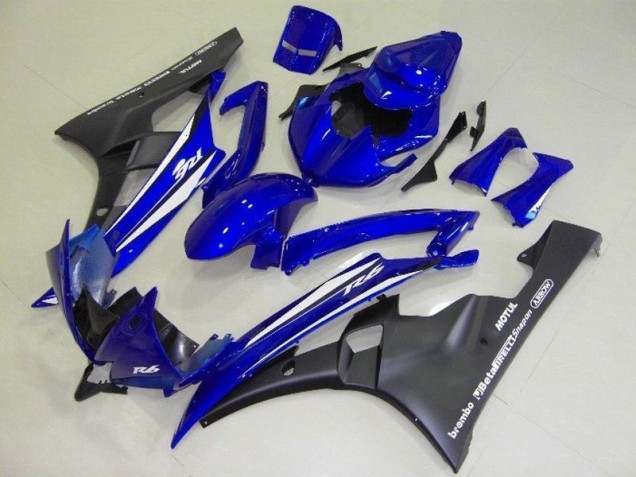 R6 06-07 Motorrad Verkleidung - Blau Schwarz R6 06-07 Motorrad Verkleidung - Blau Schwarz