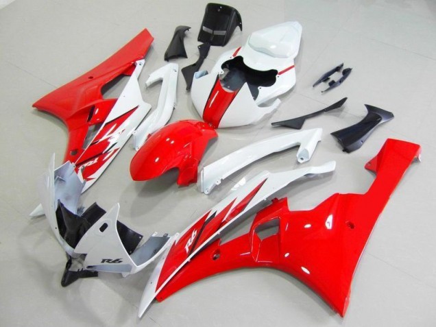 R6 06-07 Motorrad Verkleidung & Plastik - Rot Weiß R6 06-07 Motorrad Verkleidung & Plastik - Rot Weiß