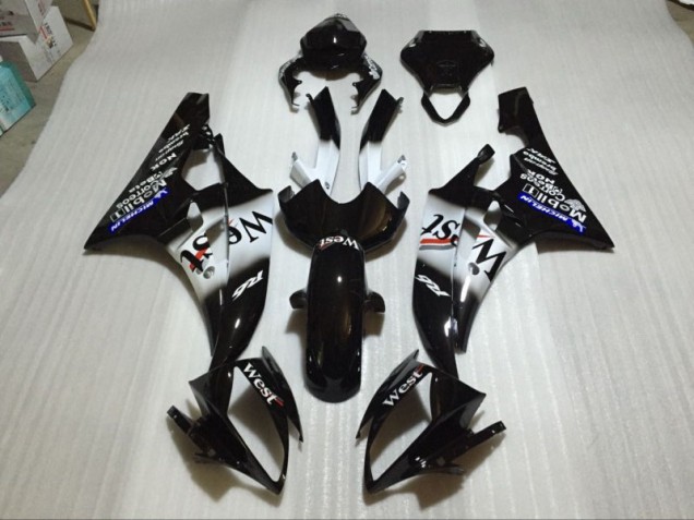 R6 06-07 Motorrad Verkleidungen - Glänzend Schwarz