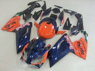 RS 125 06-11 Motorrad Verkleidungen - Orange und Dunkel blau