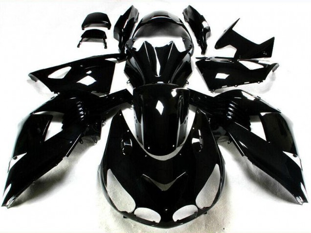 ZX14R ZZR 1400 06-11 Motorrad Verkleidungen - Glänzend Schwarz ZX14R ZZR 1400 06-11 Motorrad Verkleidungen - Glänzend Schwarz