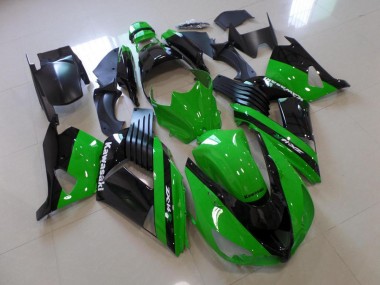 ZX14R ZZR 1400 06-11 Motorrad Verkleidungen - Grün und Schwarz