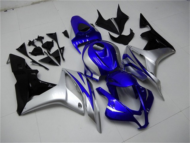 CBR 600 RR 07-08 Motorrad Verkleidungen - Blau Silber Schwarz