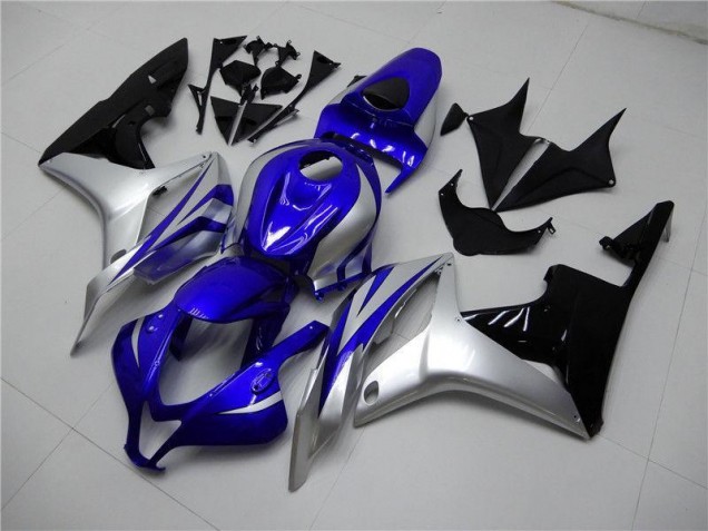 CBR 600 RR 07-08 Motorrad Verkleidungen - Blau Silber Schwarz