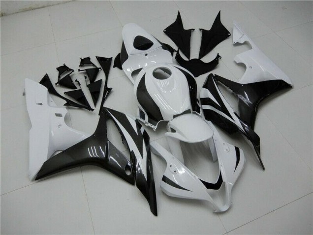 CBR 600 RR 07-08 Motorrad Verkleidungen - Weiß Schwarz CBR 600 RR 07-08 Motorrad Verkleidungen - Weiß Schwarz