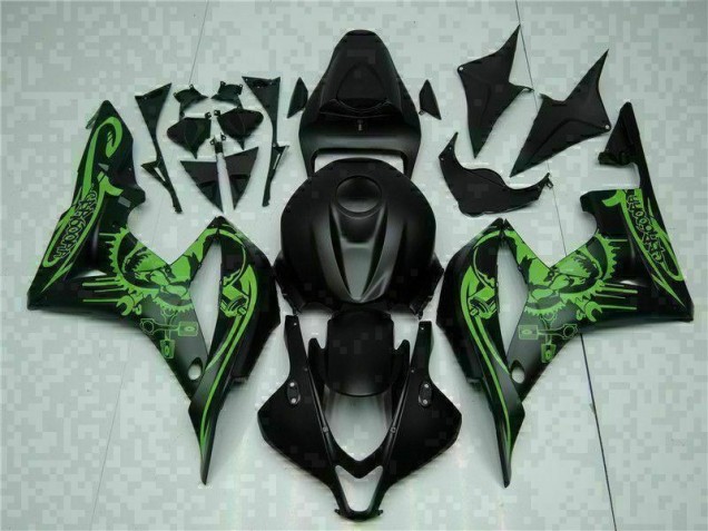 CBR 600 RR 07-08 Motorrad Verkleidungen - Schwarz Grün CBR 600 RR 07-08 Motorrad Verkleidungen - Schwarz Grün