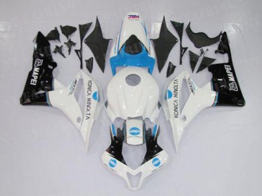CBR 600 RR 07-08 Motorrad Verkleidungen - Weiß Blau Schwarz
