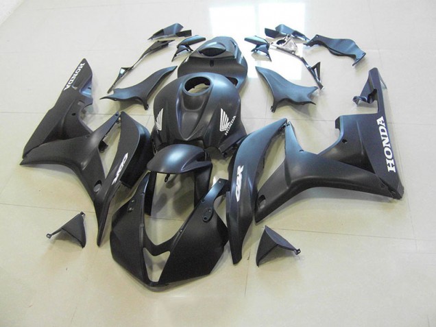 CBR 600 RR 07-08 Motorrad Verkleidungen - Matt Schwarze Rennversion