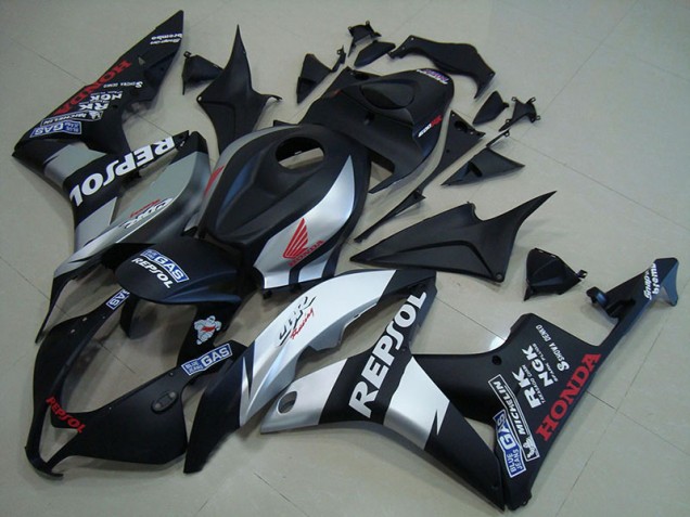 CBR 600 RR 07-08 Motorrad Verkleidungen - Matt Schwarz Silber Repsol CBR 600 RR 07-08 Motorrad Verkleidungen - Matt Schwarz Silber Repsol