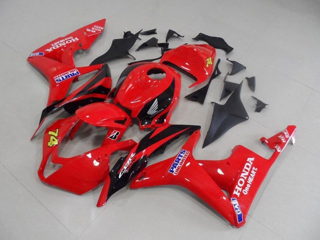 CBR 600 RR 07-08 Motorrad Verkleidungen - Rot Schwarz Rennen