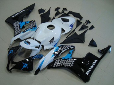 CBR 600 RR 07-08 Motorrad Verkleidungen - Weiß Schwarz Blau