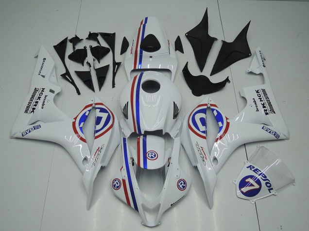 CBR 600 RR 07-08 Motorrad Verkleidung - Weiß