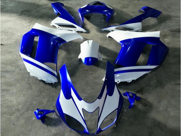 ZX6R 07-08 Motorrad Verkleidungen - Blau Weiß ZX6R 07-08 Motorrad Verkleidungen - Blau Weiß