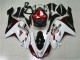 ZX6R 07-08 Motorrad Verkleidungen - Weiß Schwarz Rot