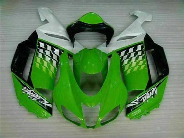 ZX6R 07-08 Motorrad Verkleidungen - Grüner Weißer Ninja ZX6R 07-08 Motorrad Verkleidungen - Grüner Weißer Ninja