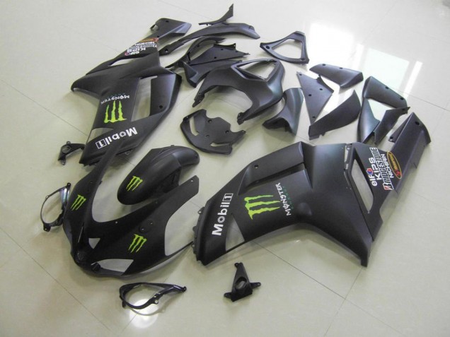 ZX6R 07-08 Motorrad Verkleidungen - Matt Schwarz Monster ZX6R 07-08 Motorrad Verkleidungen - Matt Schwarz Monster
