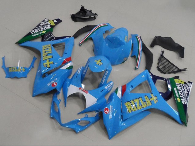 GSXR 1000 K7 07-08 Motorrad Verkleidungen - Hell blau Rizla GSXR 1000 K7 07-08 Motorrad Verkleidungen - Hell blau Rizla