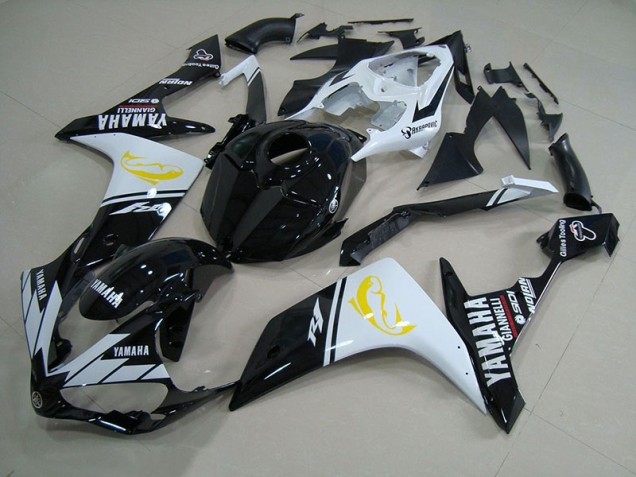 R1 07-08 Motorrad Verkleidungen - Schwarz Weißer Dolphin R1 07-08 Motorrad Verkleidungen - Schwarz Weißer Dolphin