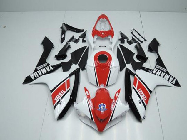 R1 07-08 Motorrad Verkleidungen - Fabrik Rot Weiß R1 07-08 Motorrad Verkleidungen - Fabrik Rot Weiß