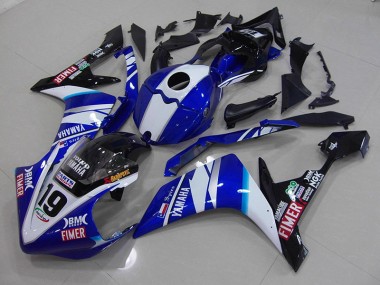 R1 07-08 Motorrad Verkleidungen - Weiß Blau