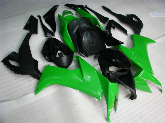 ZX10R 08-10 Motorrad Verkleidungen - Grün Schwarz