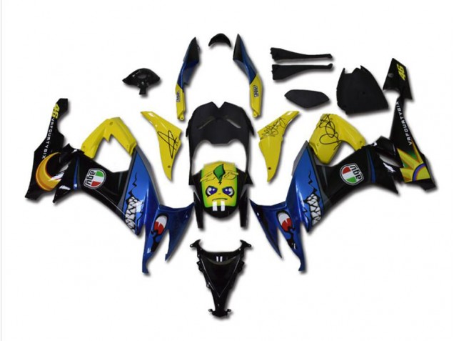 ZX10R 08-10 Motorrad Verkleidungen - Blau Hai ZX10R 08-10 Motorrad Verkleidungen - Blau Hai