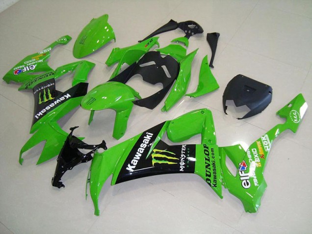 ZX10R 08-10 Motorrad Verkleidung - Grünes Monster