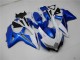GSXR 600 / 750 K8 08-10 Motorrad Verkleidung - Weiß Blau
