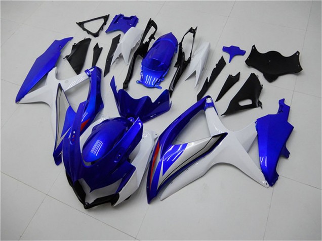 GSXR 600 / 750 K8 08-10 Motorrad Verkleidungen Komplett Sets - Blau Weiß GSXR 600 / 750 K8 08-10 Motorrad Verkleidungen Komplett Sets - Blau Weiß