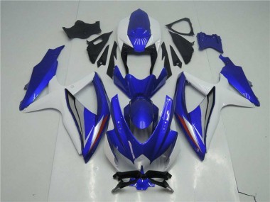 GSXR 600 / 750 K8 08-10 Motorrad Verkleidungen Komplett Sets - Blau Weiß