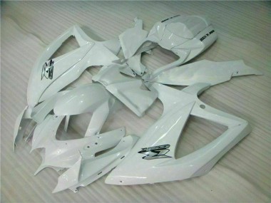 GSXR 600 / 750 K8 08-10 Motorrad Verkleidungen - Weiß