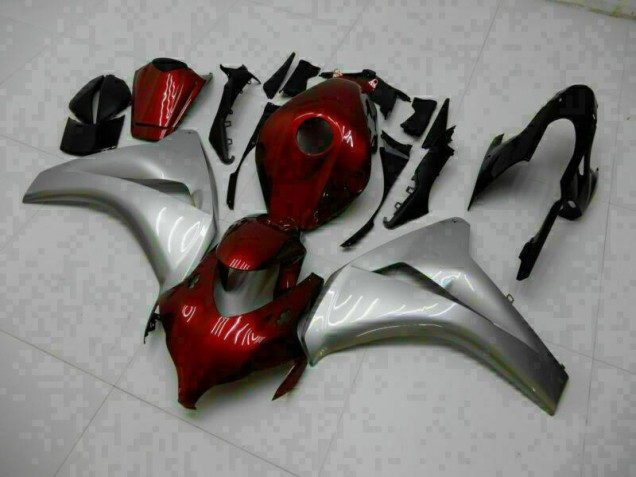 CBR 1000 RR 08-11 Motorrad Vollverkleidung - Rot Silber CBR 1000 RR 08-11 Motorrad Vollverkleidung - Rot Silber