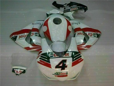 CBR 1000 RR 08-11 Motorrad Verkleidungen - Weiß Castrol 4