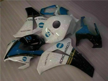 CBR 1000 RR 08-11 Motorrad Verkleidungen - Weiß Blau