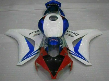 CBR 1000 RR 08-11 Motorrad Verkleidung - Weiß Blau