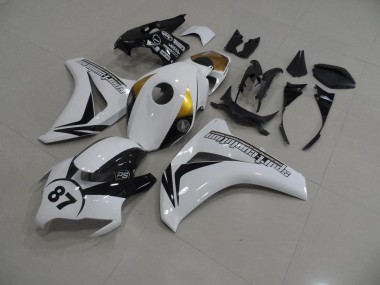 CBR 1000 RR 08-11 Motorrad Verkleidungen - Weiß Und Schwarz 87