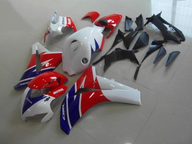 CBR 1000 RR 08-11 Motorrad Verkleidungen - Rot Weiß Blau Motul
