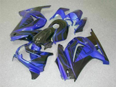 EX250 08-12 Motorrad Verkleidung - Schwarz Blau