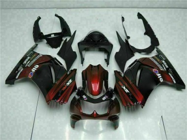 EX250 08-12 Motorrad Verkleidung - Schwarz