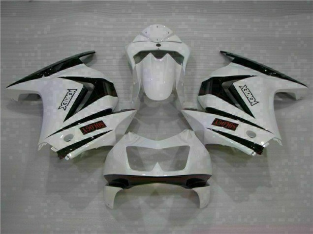 EX250 08-12 Motorrad Verkleidungen - Weiß Schwarz
